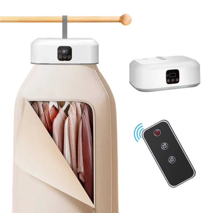 600W Portable Clothes Dryer Mini Laundry Dryer with Remote Control Electric Drying Machine for Travel / Home - 1