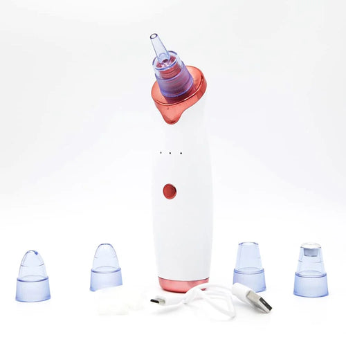 USB Rechargeable Pore Cleanser 3 Suction Levels Blackhead Extractor with 5 Heads Skin Care Tool - 1