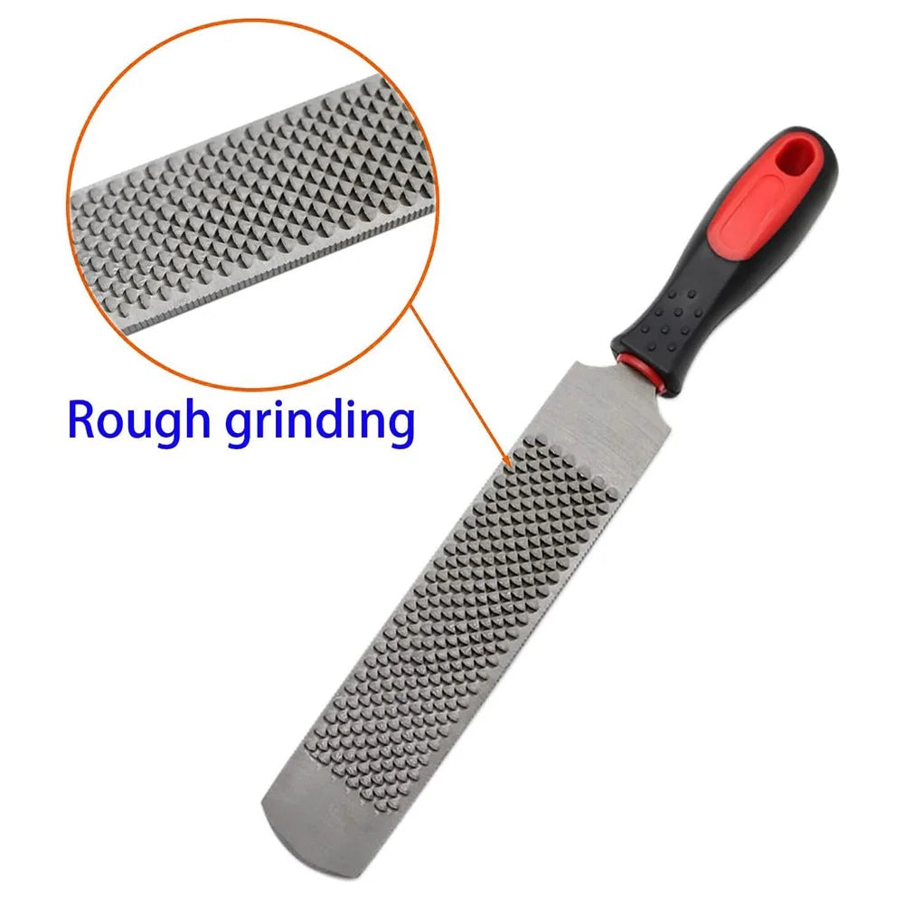 8 Inch Horseshoe Rasp with Handle Carbon Steel Double Sided Coarse Fine Teeth Cattle Hoof Trimming Tool - 4