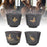 4Pcs / Set Ceramic Kung Fu Tea Cups Handcrafted Coarse Pottery Auspicious Crane Design Cup for Chinese Tea Ceremony - 2