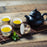 4Pcs / Set Kung Fu Tea Cups Handcrafted Crane Pattern Ceramic Teacups Traditional Chinese Tea Ceremony Gift - 4