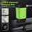 Portable Digital Display Camping Shower USB Rechargeable Outdoor Travel Shower Device - Green - 4
