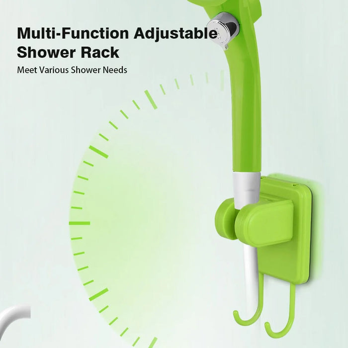 Portable Digital Display Camping Shower USB Rechargeable Outdoor Travel Shower Device - Green - 6