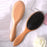 Portable Air Cushion Massage Comb Boar Bristle Hair Detangling Brush with Bamboo Handle - 3