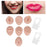 Silicone Piercing Body Model Soft Piercing Practice Model Simulation Ear Eye Nose Mouth Model Set with Display Rack - Dark Skin - 2