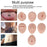 Silicone Piercing Body Model Soft Piercing Practice Model Simulation Ear Eye Nose Mouth Model Set with Display Rack - Dark Skin - 3