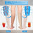 Size M 20-30mmHg Compression Calf Sleeve Breathable Open Toe Stockings for Varicose Veins, Skin Color - 3