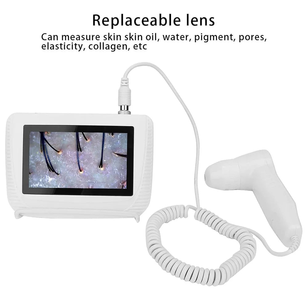 5 Inch Scalp Detector Digital Skin Analyzer Live Image Skin Microscope with 50X  /  200X Magnification Lens - US Plug - 6