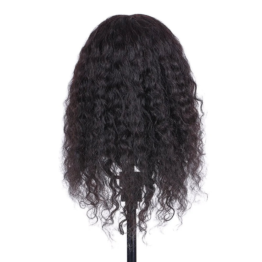Curly Hairdressing Training Head Cosmetology Mannequin Head for Hair Styling Practice Hair Braiding Dummy Head - 3