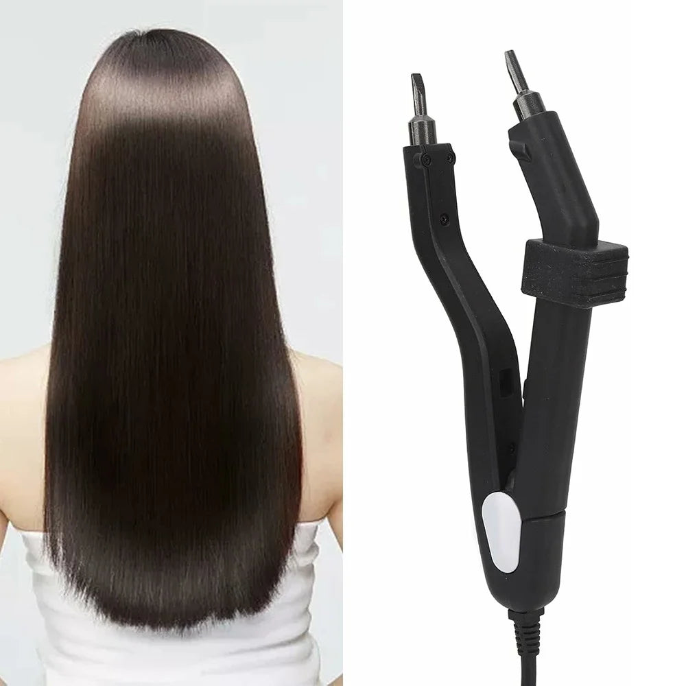 Adjustable Temperature Professional Hair Extension Iron Connector Wand Hair Styling Tool - 2