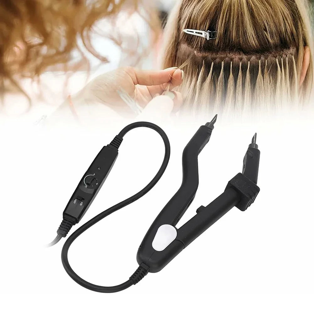 Adjustable Temperature Professional Hair Extension Iron Connector Wand Hair Styling Tool - 4