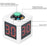 1.4 Inch Mini Digital Stopwatch 4 Sides Programmable Timer with 3 Buttons Countdown Timer - White - 4