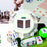 1.4 Inch Mini Digital Stopwatch 4 Sides Programmable Timer with 3 Buttons Countdown Timer - White - 6