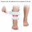 Ankle Brace Stirrup Support with Air Gel Bladders Cold Therapy Compression for Sports Injuries / Post-Op Recovery / Sprains - 4
