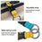 19cm Luggage Hook Carabiner Clip Adjustable Strap Plastic Buckle Metal Spring Hook Strap for Suitcase Backpack - Gray - 4