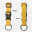 19cm Luggage Hook Carabiner Clip Adjustable Strap Plastic Buckle Metal Spring Hook Strap for Suitcase Backpack - Gray - 5