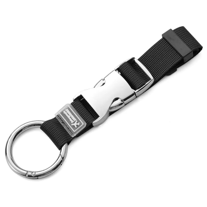 Alloy Buckle Luggage Hook Strap Safety Fixed Belt Metal Buckle Attachment Strap for Travel Backpack Suitcase - Black - 1