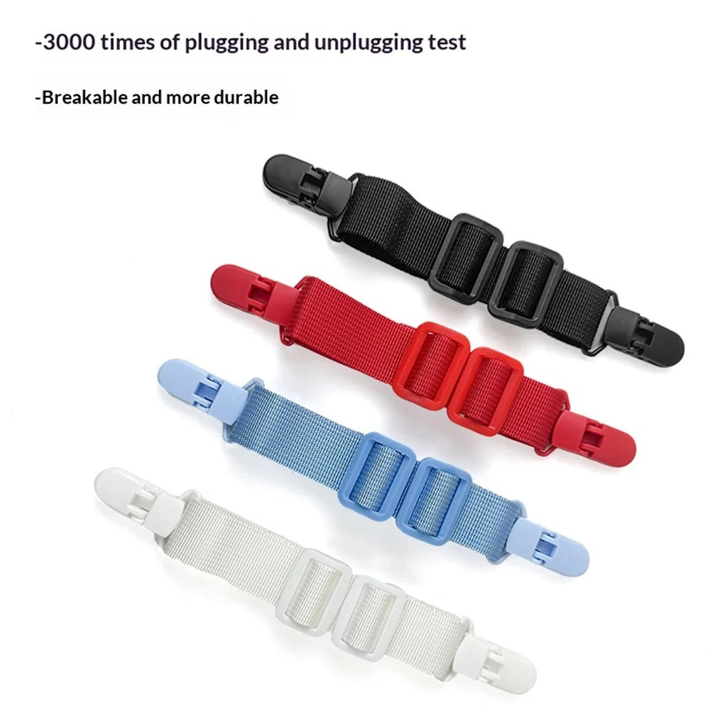 2.5cm Width Nylon Backpack Anti-Slip Shoulder Strap Clip 19-29cm Adjustable Bag Accessories for Adult - Black - 4