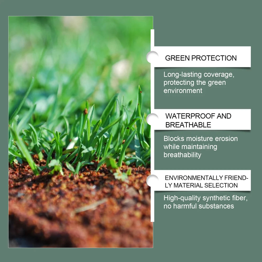 MOONSPRY 300cmx20cm Ecological Grass Seed Mat Waterproof Synthetic Fiber Lawn Planting Mat - 6