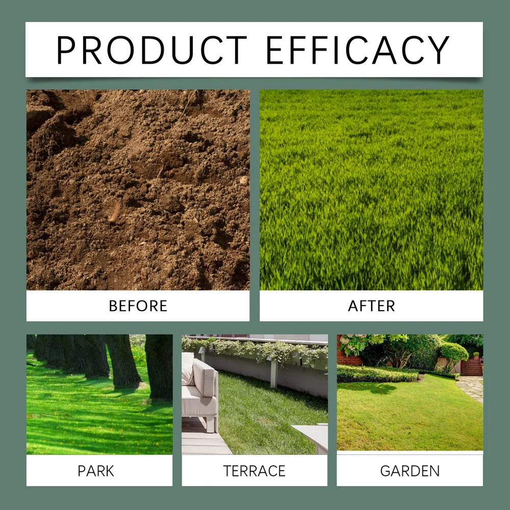 MOONSPRY 300cmx20cm Ecological Grass Seed Mat Waterproof Synthetic Fiber Lawn Planting Mat - 7