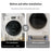 4Pcs Universal Washing Machine Base Stand Adjustable Height Anti Vibration Foot Pads for Dryer Refrigerator - Gray - 2