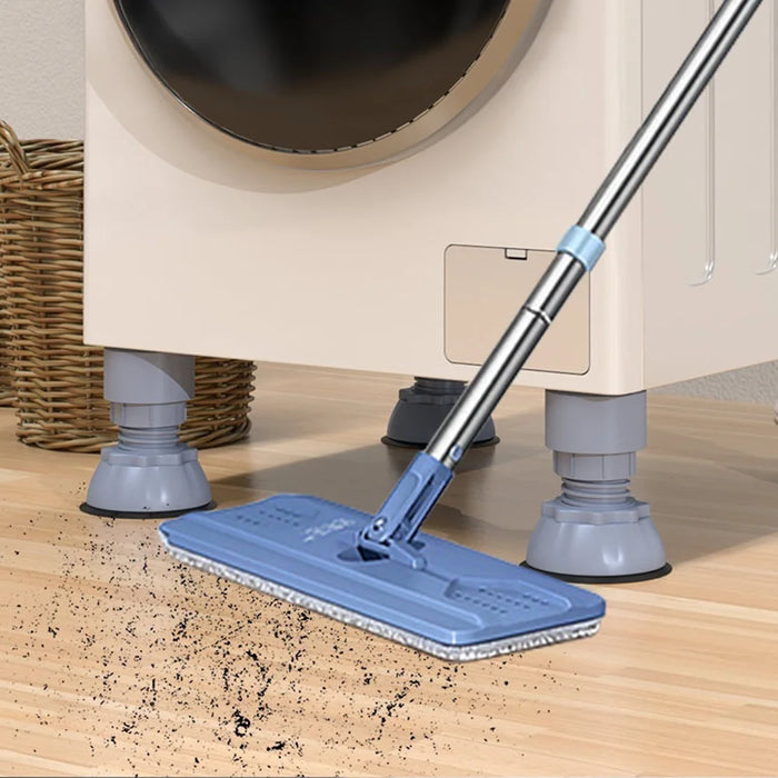 4Pcs Universal Washing Machine Base Stand Adjustable Height Anti Vibration Foot Pads for Dryer Refrigerator - Gray - 4