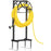 Garden Hose Holder 150FT Capacity Rust-Proof Metal Stand with Tool Basket for Outdoor Patio - Black - 1