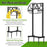 Garden Hose Holder 150FT Capacity Rust-Proof Metal Stand with Tool Basket for Outdoor Patio - Black - 5