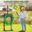2 in 1 Garden Hose Holder Outdoor Water Hose Reel Stand 150FT Capacity Multi-Purpose Hooks for Yard - 2