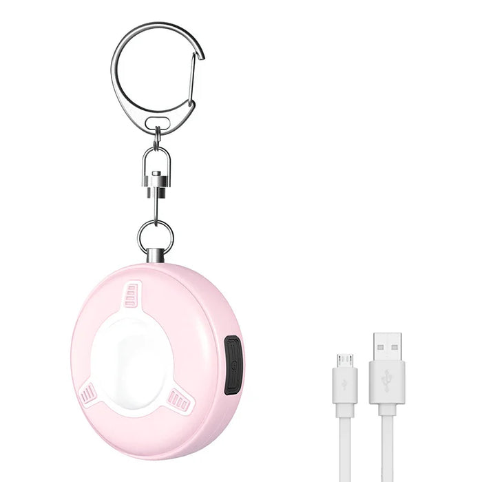 SC300 130dB Personal Safety Alarm with LED Strobe Flashlight USB-C Rechargeable - Pink - 1