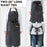 Adjustable Striped Halter Neck Apron with 2 Pockets for Kitchen Restaurant Gardening Cafe - Black Thin Stripe - 2