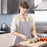 Adjustable Striped Halter Neck Apron with 2 Pockets for Kitchen Restaurant Gardening Cafe - Black Thin Stripe - 4