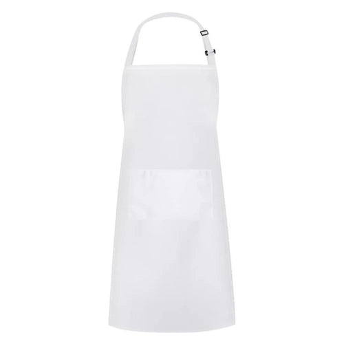 Adjustable Neck Apron Stain-Resistant Oversized Work Apron for Kitchen Cooking Gardening - White - 1