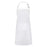 Adjustable Neck Apron Stain-Resistant Oversized Work Apron for Kitchen Cooking Gardening - White - 1