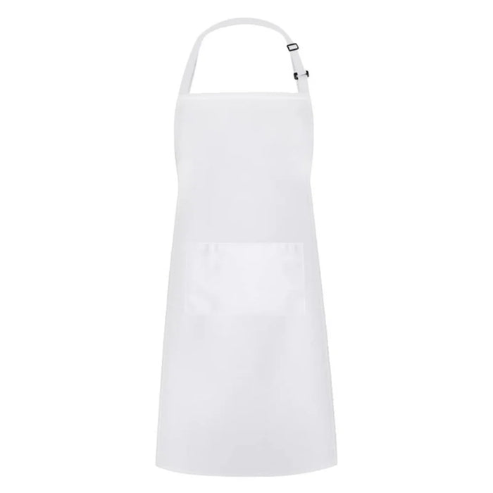 Adjustable Neck Apron Stain-Resistant Oversized Work Apron for Kitchen Cooking Gardening - White - 1