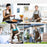 Adjustable Neck Apron Stain-Resistant Oversized Work Apron for Kitchen Cooking Gardening - White - 3