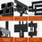 ZX-101S Heavy Duty TV Wall Mount Swivel Tilt Bracket for 32-75 inch LCD LED Display - Black - 3