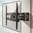 ZX-101S Heavy Duty TV Wall Mount Swivel Tilt Bracket for 32-75 inch LCD LED Display - Black - 5