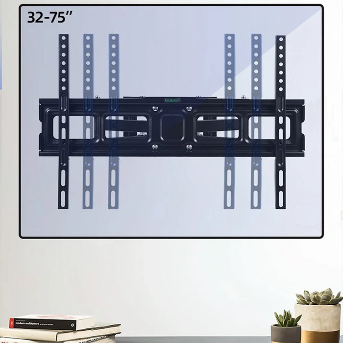 ZX-101S Heavy Duty TV Wall Mount Swivel Tilt Bracket for 32-75 inch LCD LED Display - Black - 7