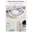 Size L Foldable Wash Basin Portable Space-Saving Collapsible for Face Washing and Laundry - Blue White - 6