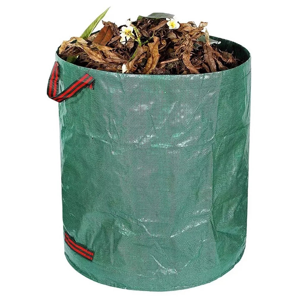 1 Set/3Pcs Garden Durable Large Campacity PE Woven Material Rubbish Leaf Bags D67xH76cm - 2