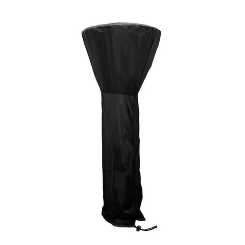 221x85x48cm Waterproof 210D Oxford Cloth Patio Heater Cover Dustproof Pyramid Vertical Outside Protection Cover - Black+Silver - 1