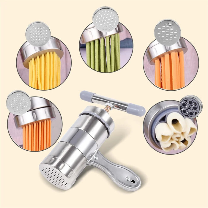 Stainless Steel Home Kitchen Small Manual Noodle Machine - 5