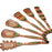 6Pcs / Set Heat Resistant Colorful Wooden Kitchen Utensils Slotted Spatula Ladle Cooking Tools (BPA Free, No FDA) - 2