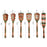 6Pcs / Set Heat Resistant Colorful Wooden Kitchen Utensils Slotted Spatula Ladle Cooking Tools (BPA Free, No FDA) - 5