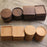 8.8cm Beech Wood Thicken Coaster Kitchen Heat Resistant Cup Mat Pad Dining Table Decor - Round - 3