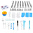 FM002 102Pcs/Set Kitchen Baking Pastry Nozzle Tips Bag Frosting Tool Dessert Cake Decorating Tools Kit (BPA Free, no FDA Certificate) - 1