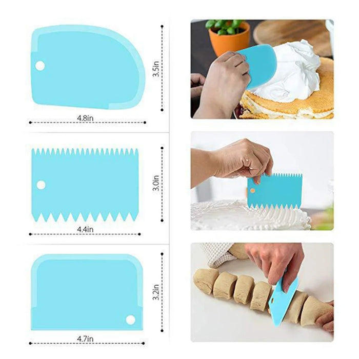 FM002 102Pcs/Set Kitchen Baking Pastry Nozzle Tips Bag Frosting Tool Dessert Cake Decorating Tools Kit (BPA Free, no FDA Certificate) - 5
