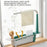 Multifunctional Kitchen Retractable Sink Storage Rack Dishwashing Cloth Sponge Holder Shelf - Green - 2