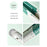 Multifunctional Kitchen Retractable Sink Storage Rack Dishwashing Cloth Sponge Holder Shelf - Green - 5